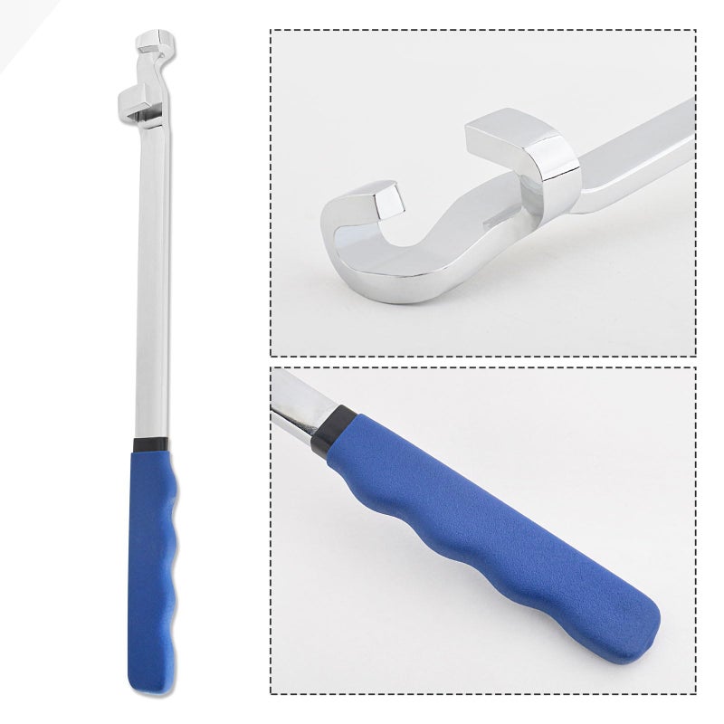 Gunpla Wrench Extender Tool  Heavy Duty Steel 15 inches Long Extension Wrenches Bar Adaptor Wrench Extension Extra Leverage Torque Adaptor for Professional Mechanics DIY Handyman Tighten Nuts Bolts - Image 4